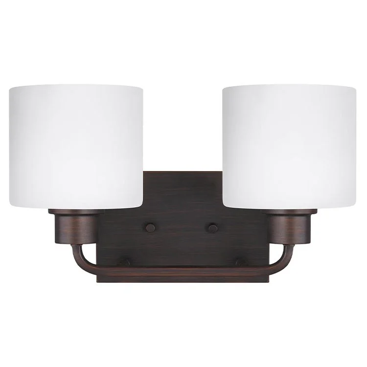 Canfield Two-Light LED Bathroom Vanity Fixture