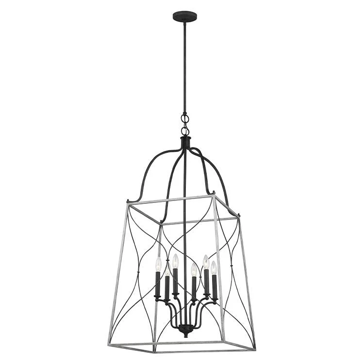 Carra Six-Light Large Foyer Pendant