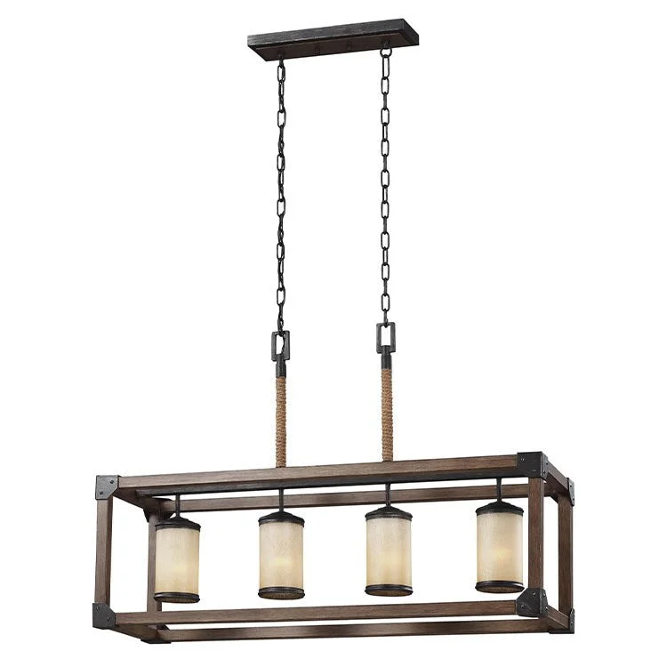 Dunning Four-Light Linear Pendant