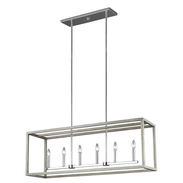 Moffet Street Six-Light Linear Pendant