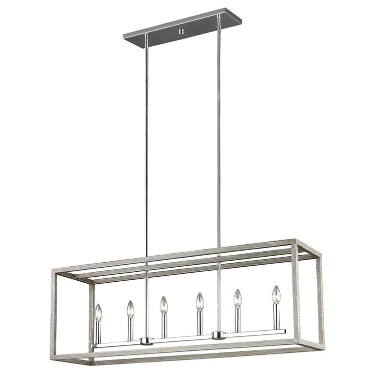 Moffet Street Six-Light LED Linear Pendant