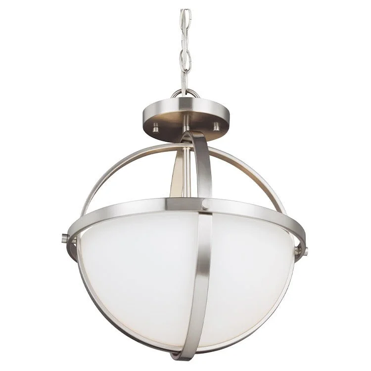 Alturas Two-Light Convertible Semi-Flush Mount Ceiling Fixture/Pendant