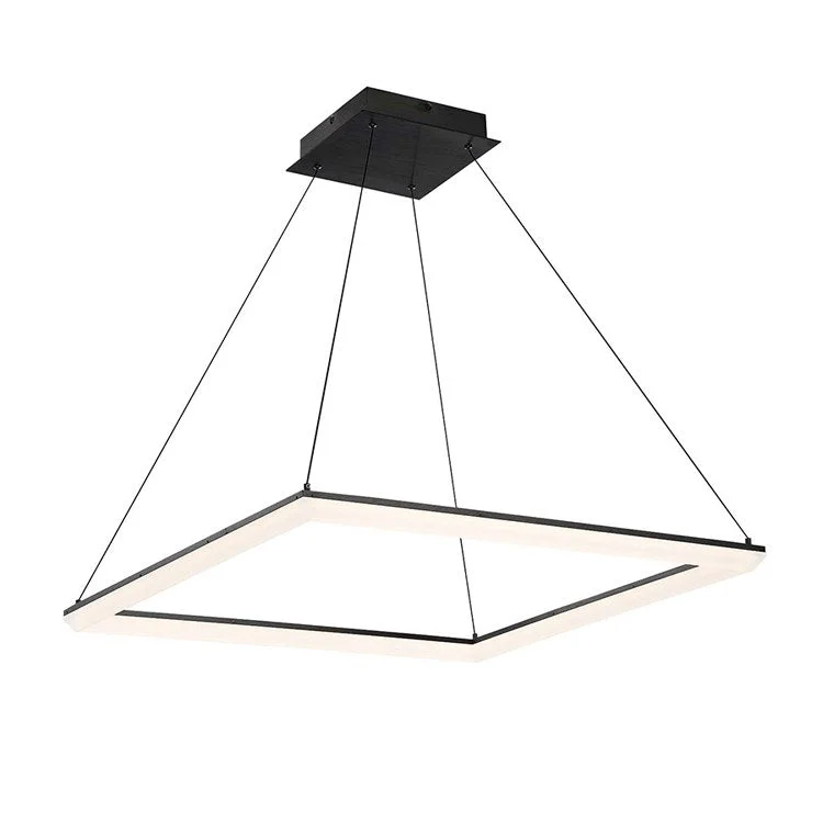 Frame Single-Light Square 28" LED Pendant 3000K